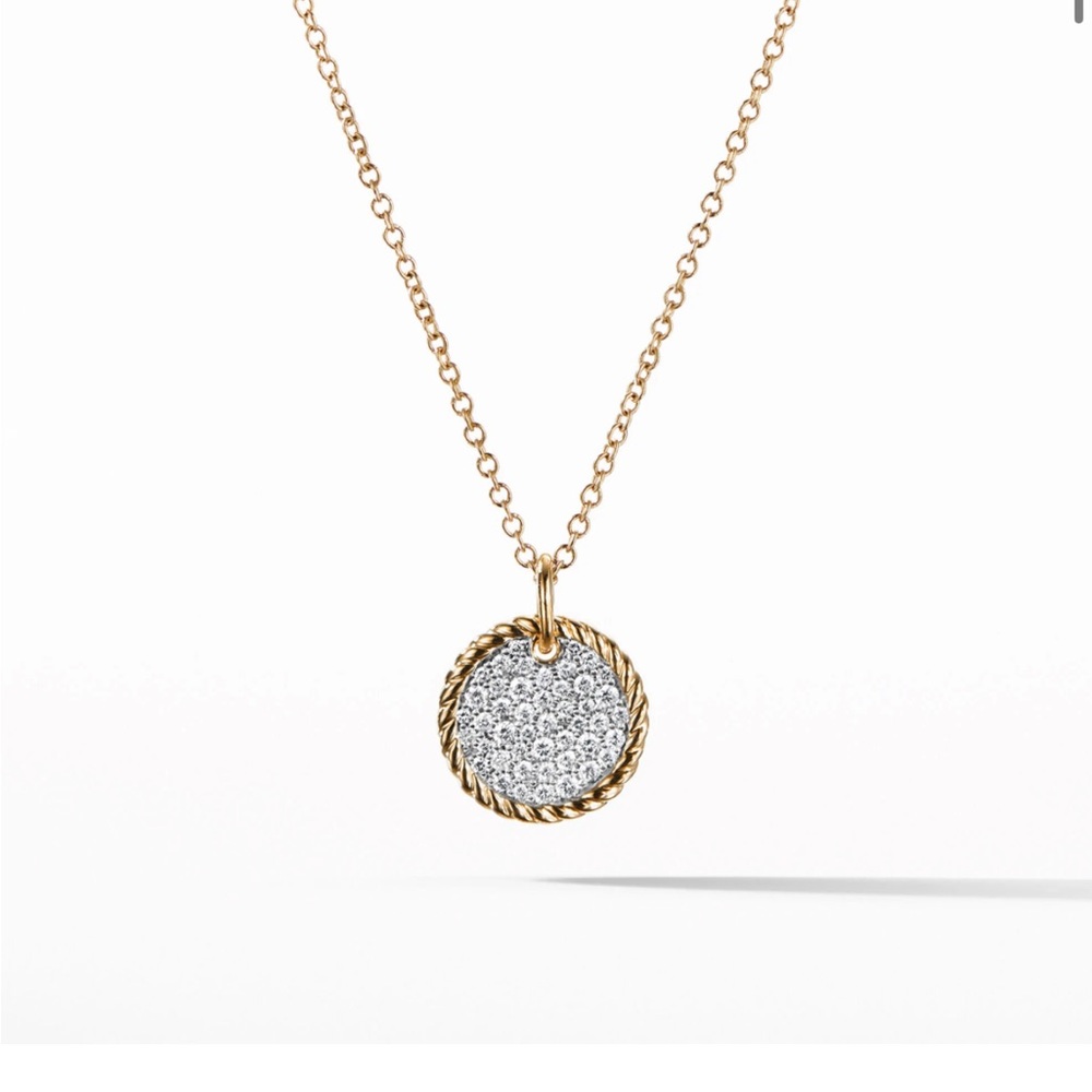 David Yurman Cable Collectibles® Pavé Plate Necklace